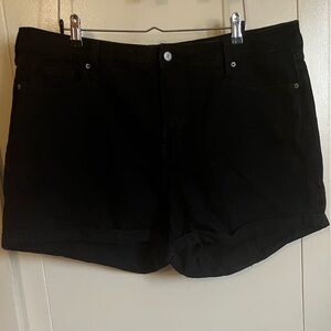 Black Jean Shorts size 20